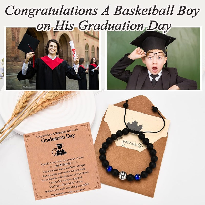 EFVISD Store Soccer Football Basketball Baseball Hockey Bracelet Gifts for Boys Players Team Lovers Son Grandson Brother Nephew Friend as Birthday/Valentines Day/Graduation/Back to School/Christmas Gifts - Image 2